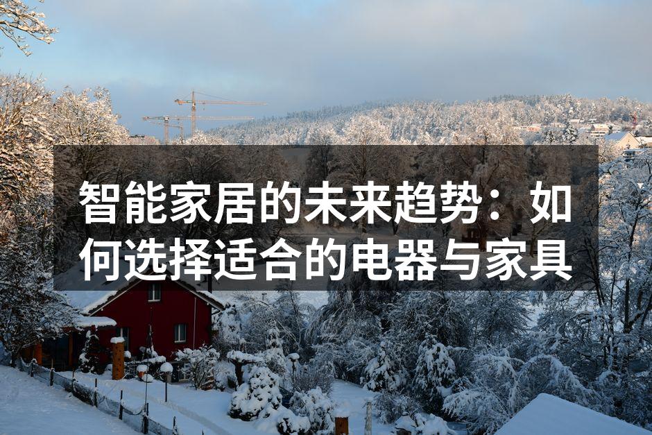 智能家居的未来趋势：如何选择适合的电器与家具